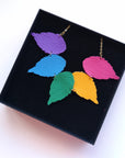 The Duilleog Collection 5 Leather Leaf Necklace