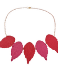 The Duilleog Collection 5 Leather Leaf Necklace